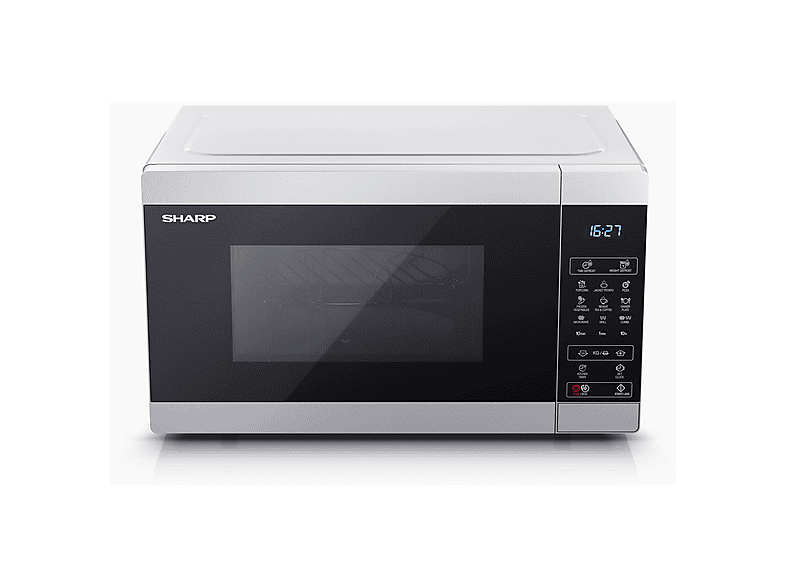 Microondas - SHARP YC-MG81E-S, 1450 W, 11 potencia, 28 l, Negro, Gris — foto 3