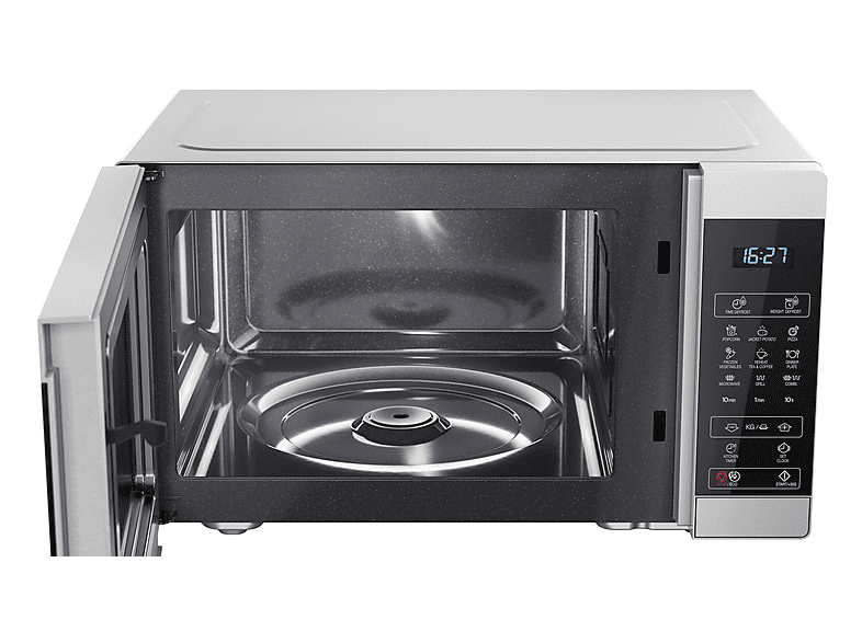 Microondas - SHARP YC-MG81E-S, 1450 W, 11 potencia, 28 l, Negro, Gris — foto 6