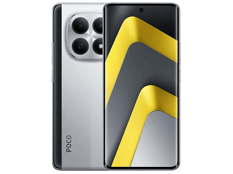 POCO M8, Silver, Móvil HyperOS, 512 GB, 12 GB RAM, 6,77 ", Snapdragon 6 Gen 3, 5520 mAh