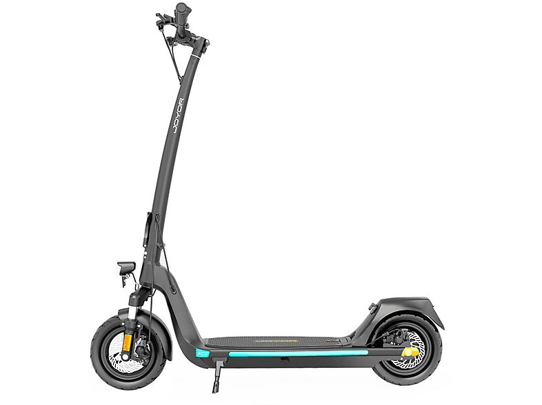 Patinete eléctrico - JOYOR C10, Pot. máx. 500 W, Carga máx. 120 kg, Negro