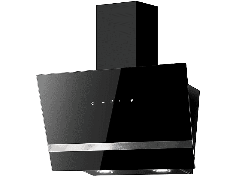 Campana decorativa - RESPEKTA Hera CH24060SAM, 3 velocidades, 587 m³/h, 59,5 cm, Negro