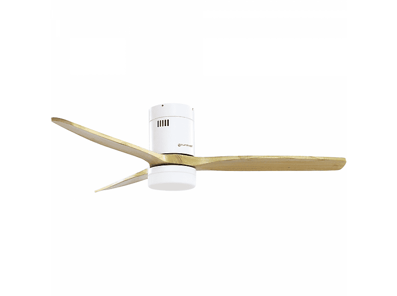 Ventilador de techo - GRUNKEL Con luz LED SKYWIND-52WB, 40 W, 6 velocidades, Blanco, Madera — foto 6