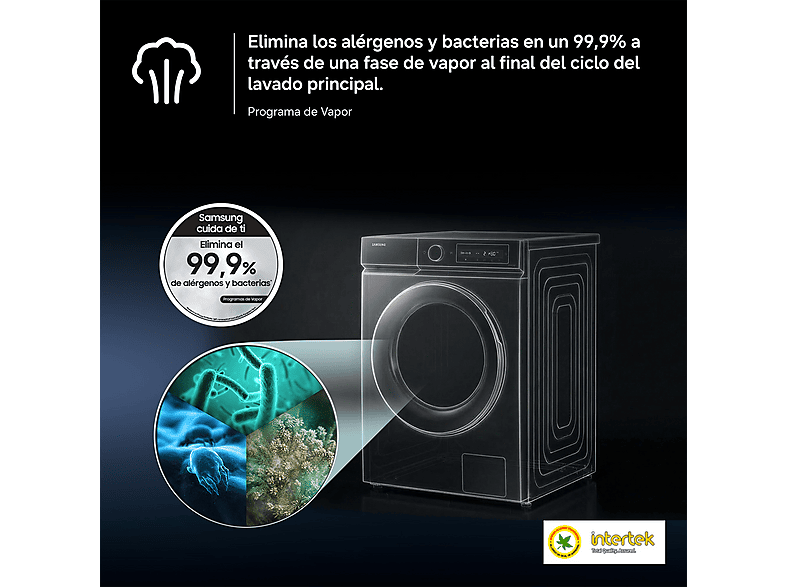Lavadora carga frontal - Samsung WW11DG5B25AEEC, 11 kg, 1400 rpm, 14 programas, AI EcoBubble™, SmartThings™, Blanco — foto 11
