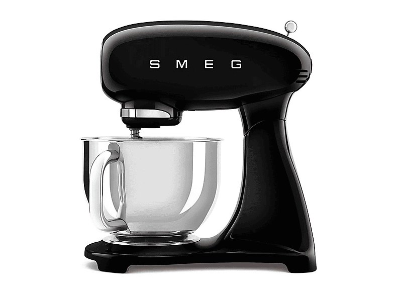 Robot de cocina - SMEG  SMF03BLEU NEGRO, 800 W, 4,8 l, Negro