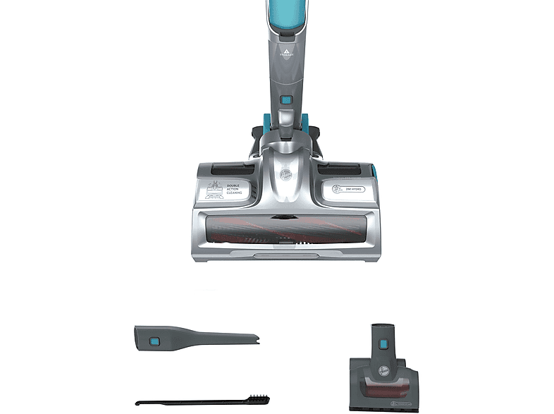 Aspirador escoba - HOOVER H-Free 500 Hydro Plus HF522YSP 011, 80 V, Potencia de succión 75 W, Depósito 0,45 l, Autonomía 45 min, Gris — foto 2
