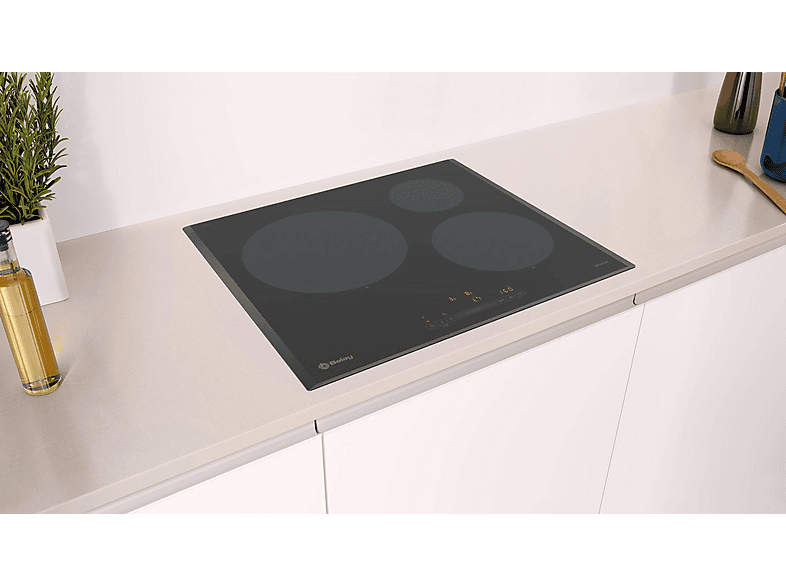Placa de inducción - Balay 3EB965LH, 3 zonas zonas, 592 mm, Negro — foto 5