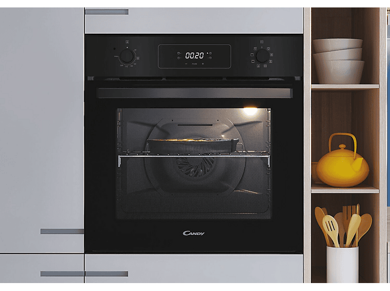 Horno - CANDY FIDCP N625 L, Integrable, Hidrolítica, 65 l, 59,5 cm, Negro — foto 3
