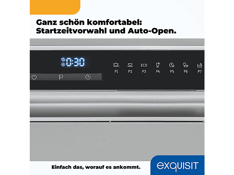 Lavavajillas compacto - EXQUISIT GSP206-030D, 7 programas, 55 cm, Silver — foto 6
