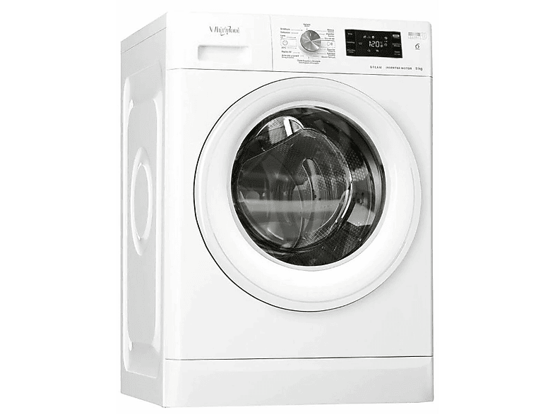 Lavadora carga frontal - WHIRLPOOL S7606281, 9 kg, 1400 rpm, 14 programas, Blanco — foto 1