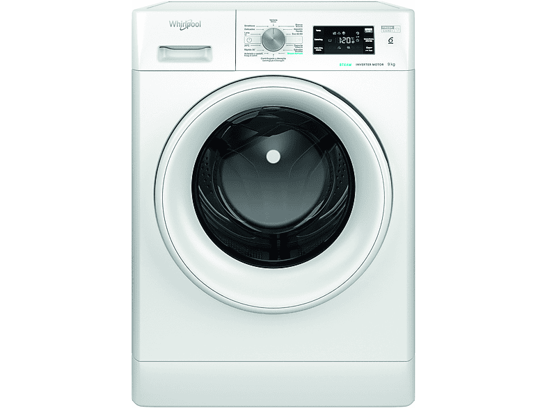 Lavadora carga frontal - WHIRLPOOL S7606281, 9 kg, 1400 rpm, 14 programas, Blanco — foto 3