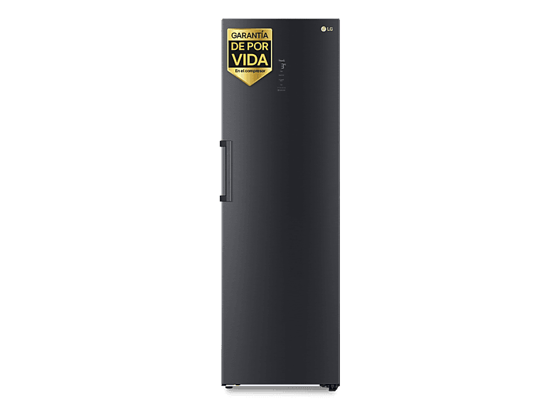 Frigorífico una puerta - LG GLM71MCCSX, No Frost, 186 cm, 386 l, DoorCooling+™,  ThinQ™, Acero negro mate antihuellas