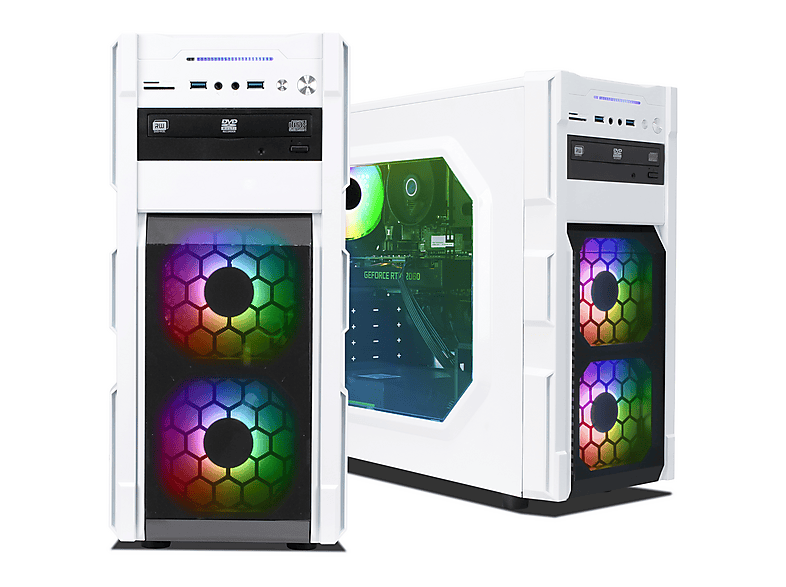 PC Gaming - ANKERMANN-PC Business Office, Intel Core i7-8700, 16 GB RAM, 500 GB SSD, GeForce RTX™ 2060, Windows 11 Pro, negro — foto 4