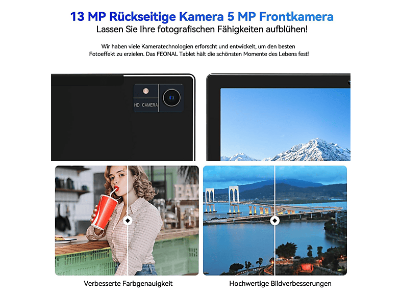 MANIKE P98, 128 GB, Gray, 10,4 " Full-HD, 128 GB RAM, MT8788V, Tablet Android — foto 5
