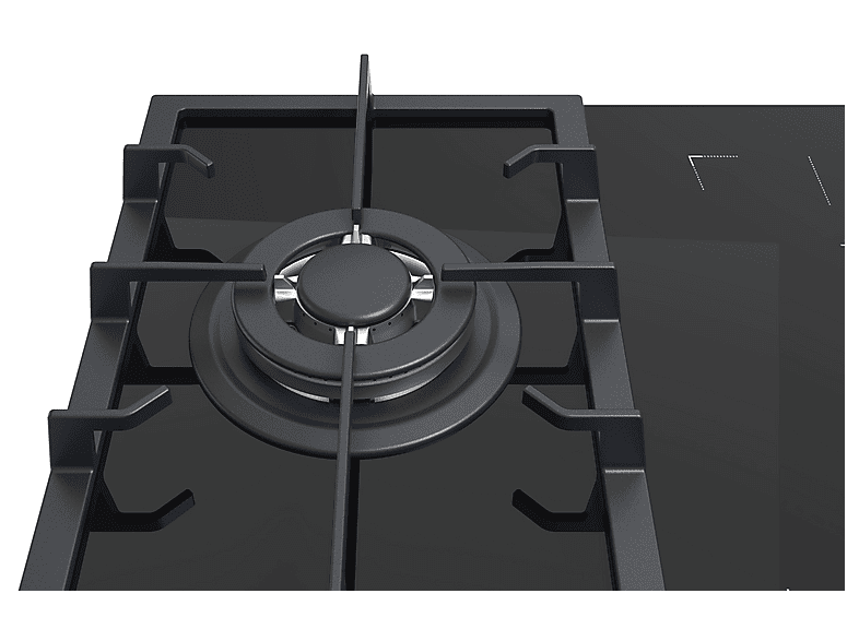 Placa de gas - VITROKITCHEN VG611NN con placa de inducción, 3 zonas, 58 cm, negro — foto 4