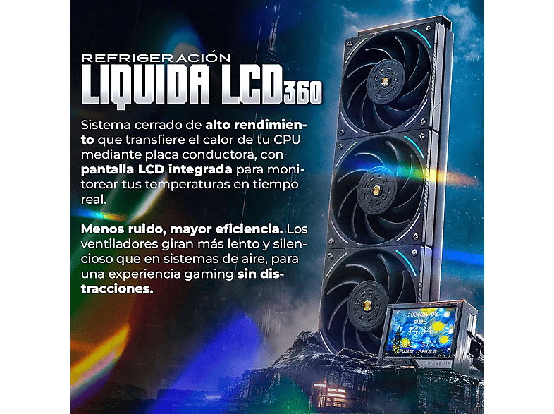 PC Gaming - PC RACING Highlander, Intel® Core™ i9 14900KF, 64 GB RAM, 2 TB SSD, GeForce RTX™ 5080, Windows 11 Pro, Blanco — foto 5