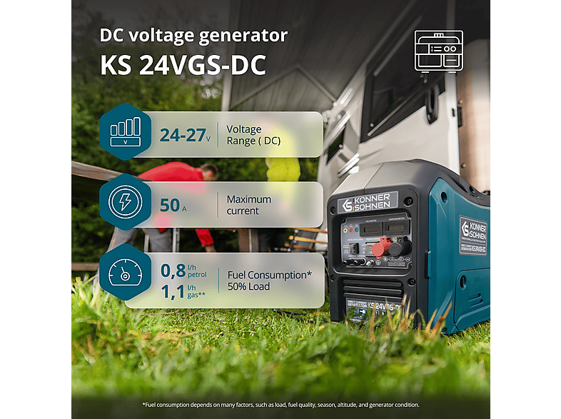 Generador de energía - KÖNNER & SÖHNEN KS 24VGS-DC — foto 2