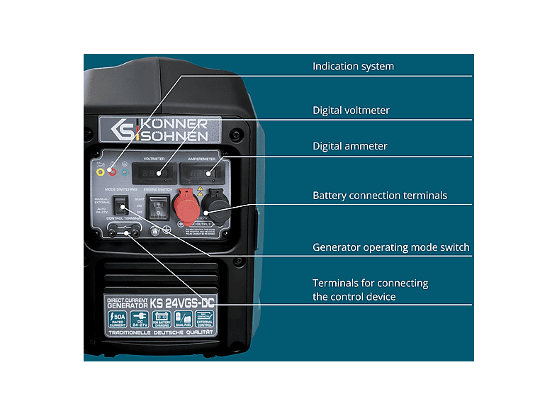 Generador de energía - KÖNNER & SÖHNEN KS 24VGS-DC — foto 7