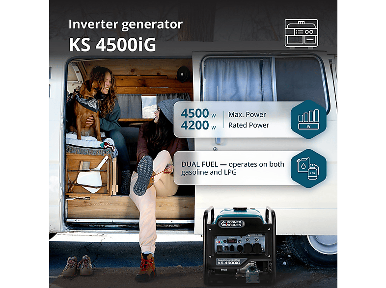 Generador de energía - KÖNNER & SÖHNEN KS 4500iG — foto 2