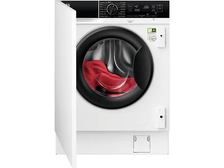 Lavadora integrable - AEG LFN8E8436C, 8 kg, 1400 rpm, Función Vapor, Conectividad Wifi, Sin panelar — foto 1