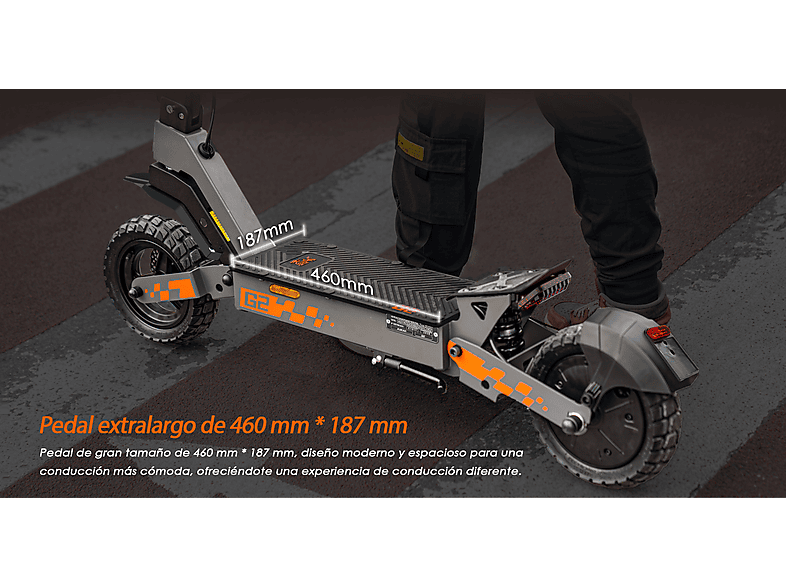 Patinete eléctrico - KUKIRIN G2 VMP, Pot. máx. 500 W, Carga máx. 120 kg, negro (Ref. 176067533) — foto 7