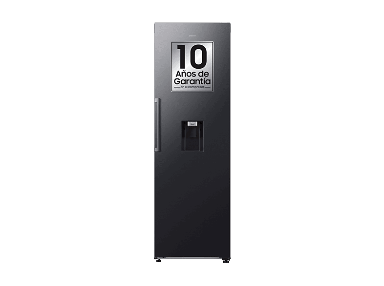 Frigorífico una puerta - Samsung RR70H39DCFEF, No frost, 185.8 cm, 382 l, Dispensador de agua sin toma, Wifi, Grafito