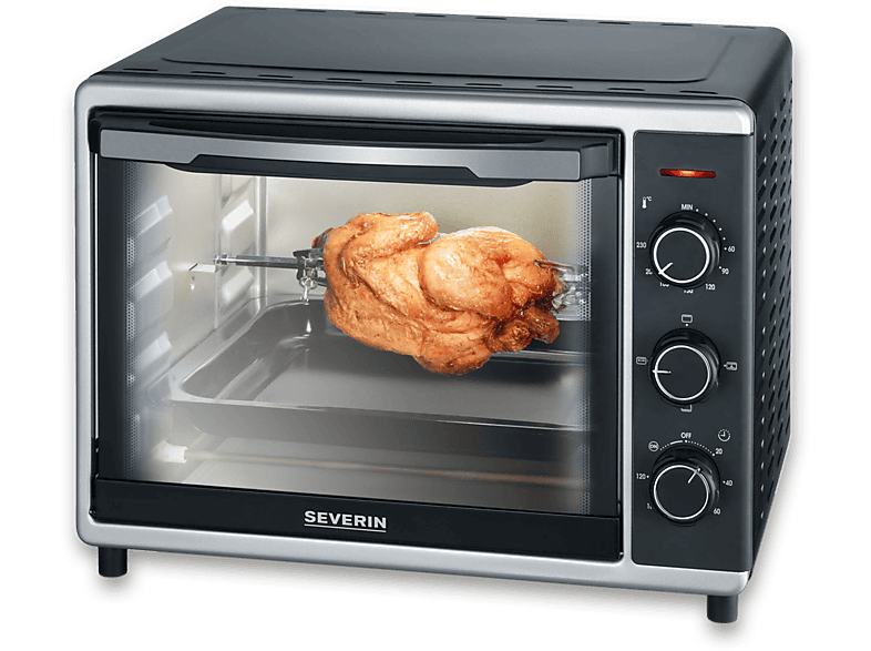 Horno de sobremesa - SEVERIN TO 2056, 1600 W, 30 l, negro