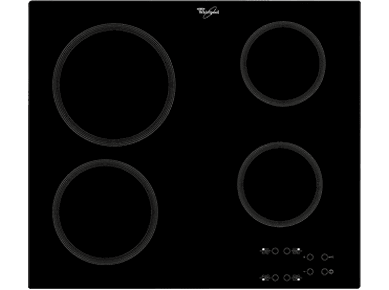Placa de inducción - WHIRLPOOL AKT 801/NE, 4 zonas, 580 mm, Negro — foto 1