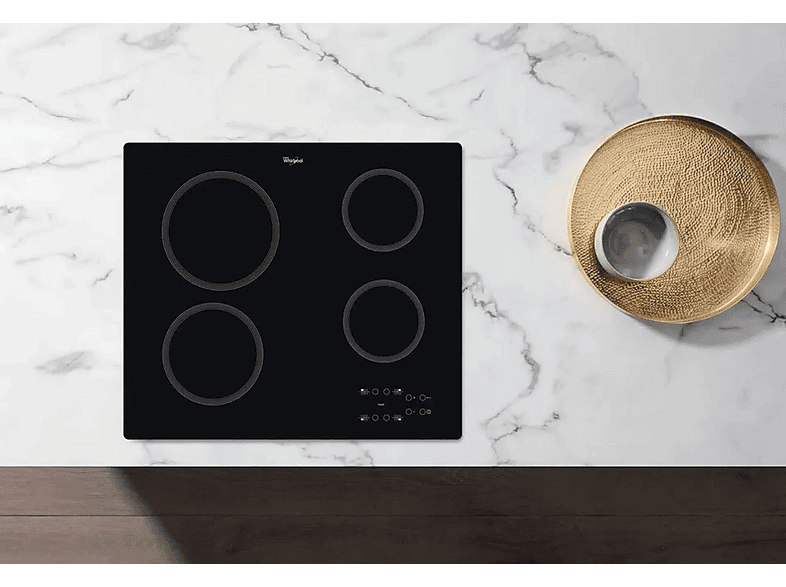 Placa de inducción - WHIRLPOOL AKT 801/NE, 4 zonas, 580 mm, Negro — foto 6