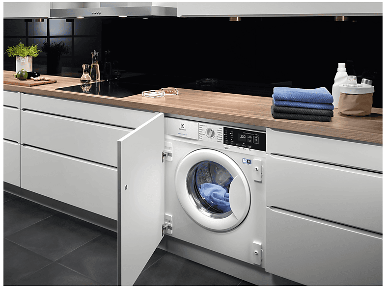 Lavadora integrable - Electrolux EN7F4842OF, 8 kg, 1400 rpm, 14 programas, Función Vapor, Sin panelar — foto 7