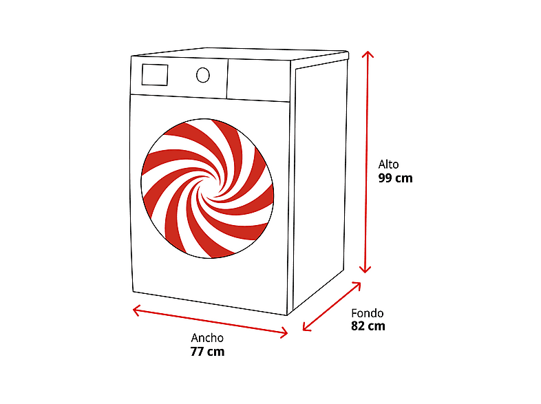 Secadora bomba de calor - LG RH18U8AVCW, 18 kg, 15 programas, 6 Motion™, Eco Hybrid™, Blanco — foto 2