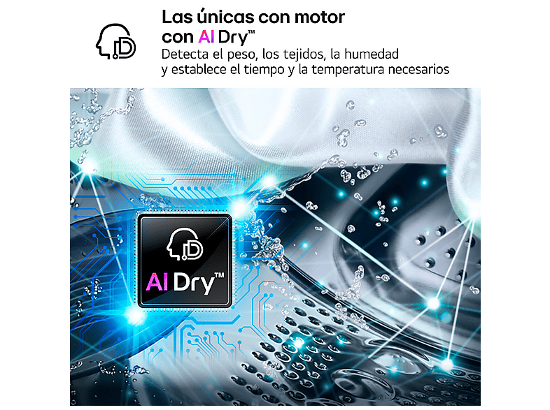 Secadora bomba de calor - LG RH18U8AVCW, 18 kg, 15 programas, 6 Motion™, Eco Hybrid™, Blanco — foto 8