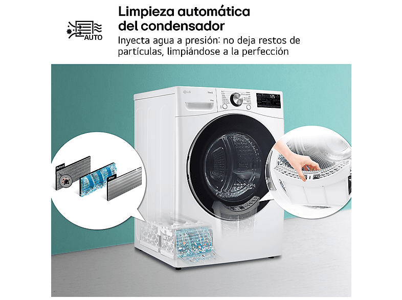 Secadora bomba de calor - LG RH18U8AVCW, 18 kg, 15 programas, 6 Motion™, Eco Hybrid™, Blanco — foto 11