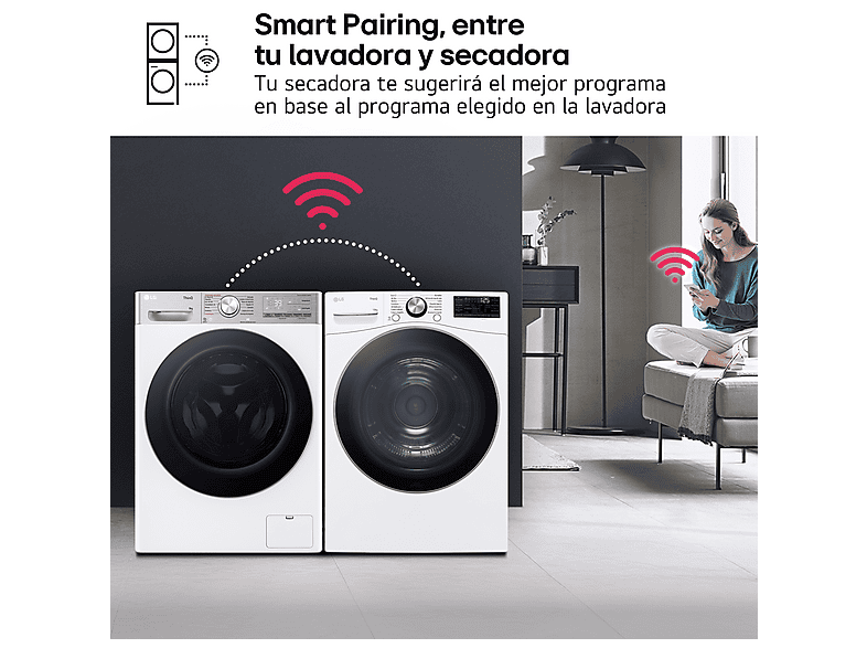Secadora bomba de calor - LG RH18U8AVCW, 18 kg, 15 programas, 6 Motion™, Eco Hybrid™, Blanco — foto 13