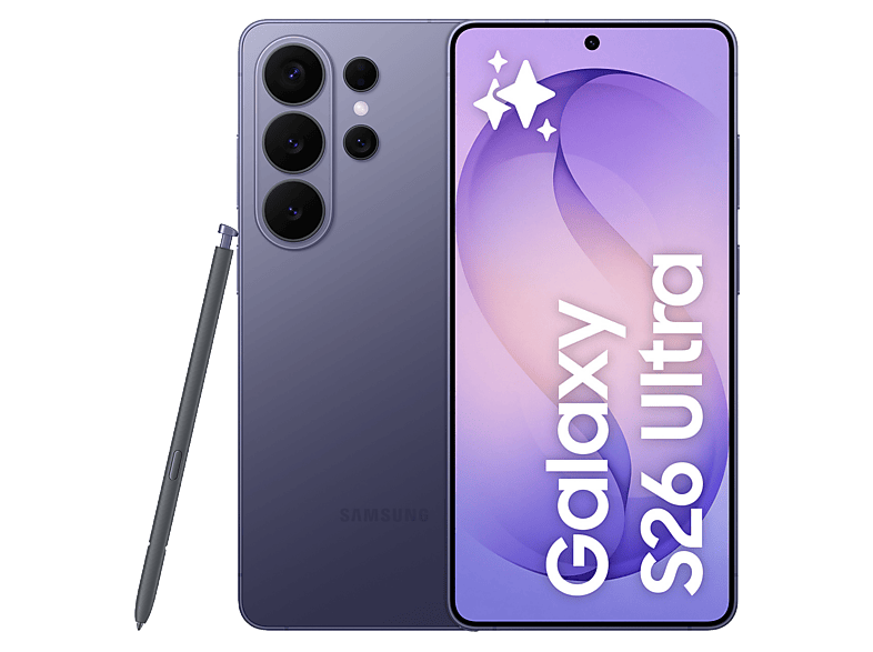 Móvil - Samsung Galaxy S26 Ultra, Violeta, 512 GB, 12 GB RAM, 6.9" QHD+, Qualcomm Snapdragon 8 Elite Gen 5, 5000 mAh, Android 16