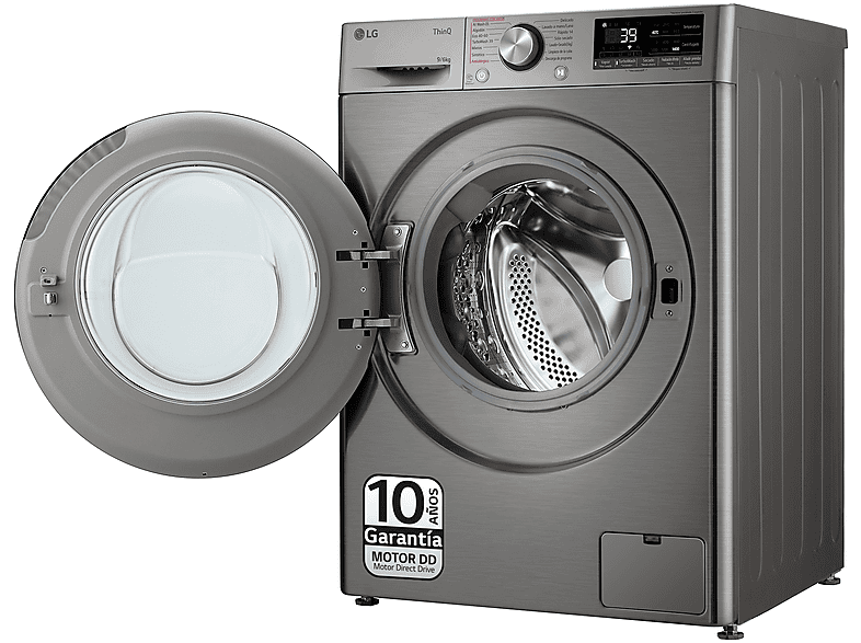 Lavadora secadora - LG F4DR7009AGS, Serie 700, 9 kg/6 kg, 1400 rpm, 14 programas, Inox antihuellas — foto 10