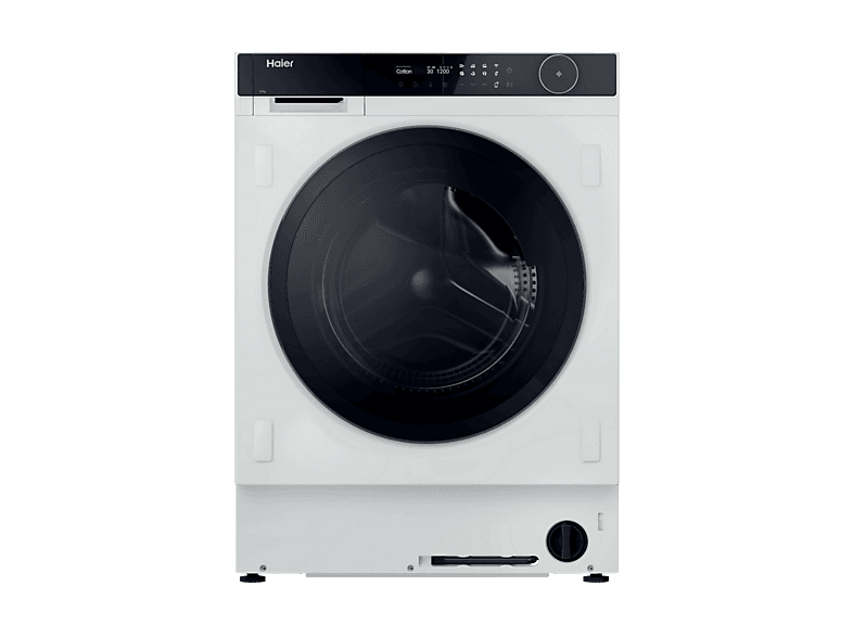 Lavadora integrable -  Haier Series 8 HWB100-B14858U1, Carga frontal, Motor Inverter, Función Vapor, Ciclo Smart AI, 10 kg, 1400 rpm, Sin panelar