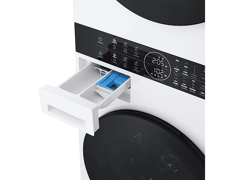 Lavadora secadora - LG WT1210WWF, Torre de lavado 12/10 kg, TurboWash™, Smart Pairing™, Blanco — foto 12
