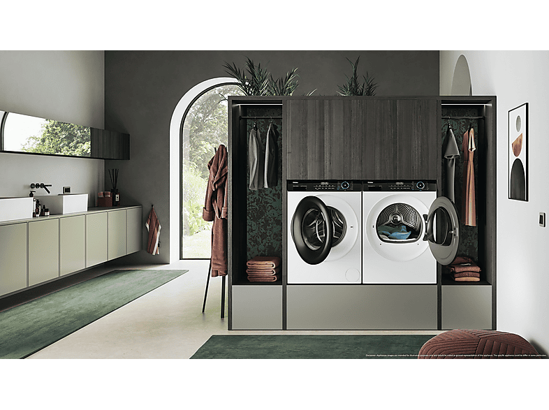 Secadora bomba de calor - HAIER I-Pro Series 3 HD80-A2939, Eléctrico, 8 kg, 15 programas, Blanco — foto 8