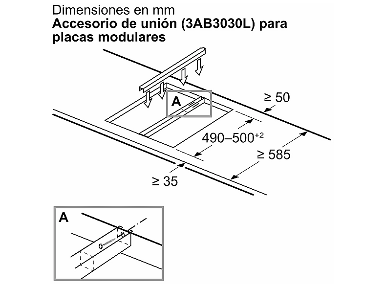Placa vitrocerámica - Balay 3EB731LQ, 2 Zonas, 18 cm zona grande, 28.8 cm, Modular, Negro — foto 11
