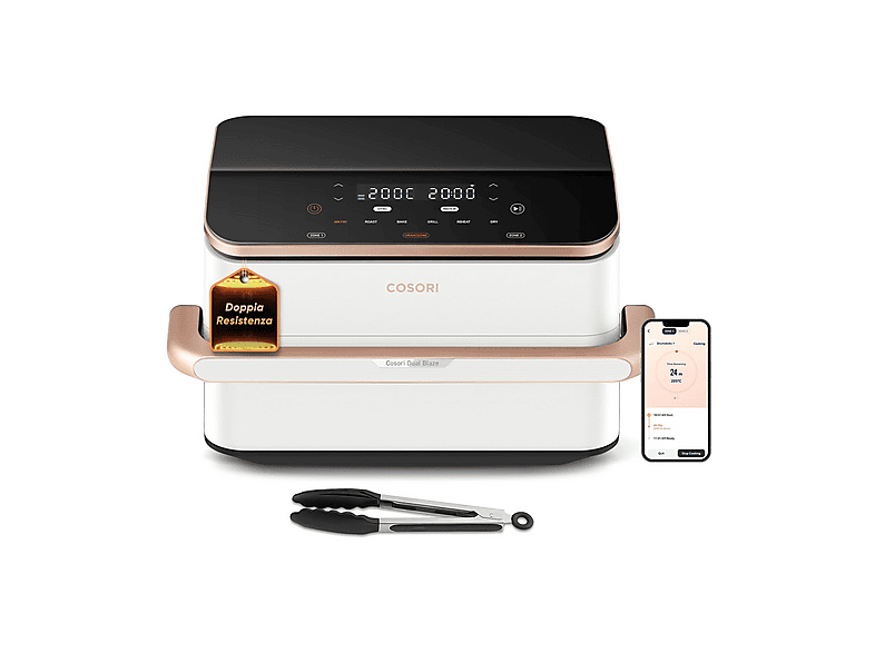 Freidora de aire - COSORI Twinfry Chef Edition, 2800 W, 10 l, Blanco — foto 1