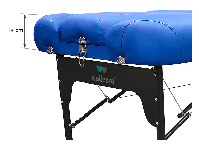 Camilla de masaje - WELLCORE WLLC1170-AZ, para Piernas, Azul — foto 4
