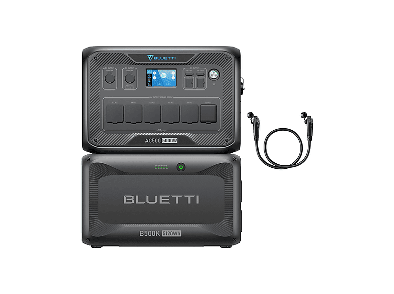 Estación de energía - BLUETTI KIT AC500+B500K, 5120Wh 5000W