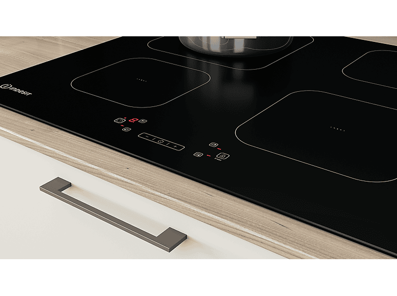 Placa de inducción - INDESIT 8050147589847, 4 zonas, 590 mm, Negro — foto 6