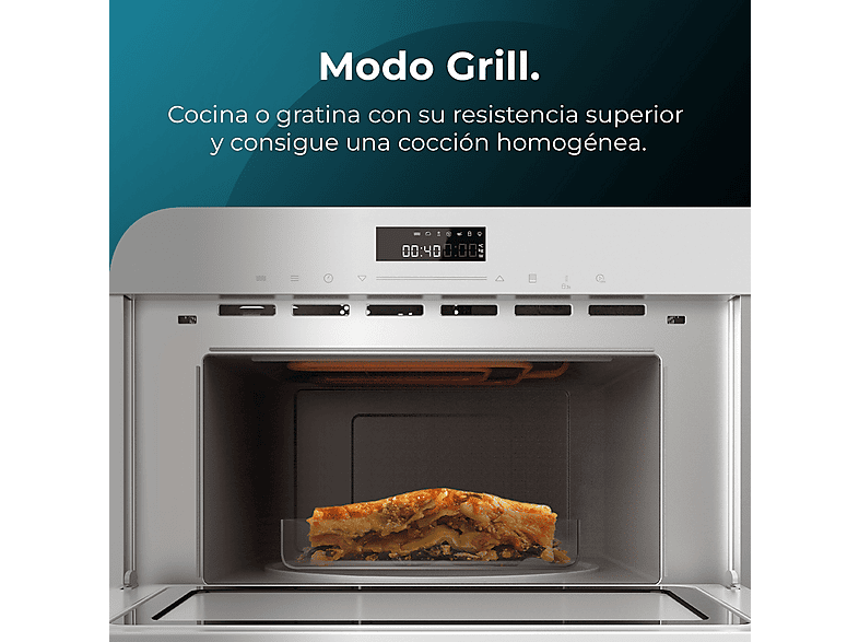 Microondas integrable - CECOTEC Bolero Hexa MW703800 Glass White, 1450 W, 1 l, Blanco — foto 7