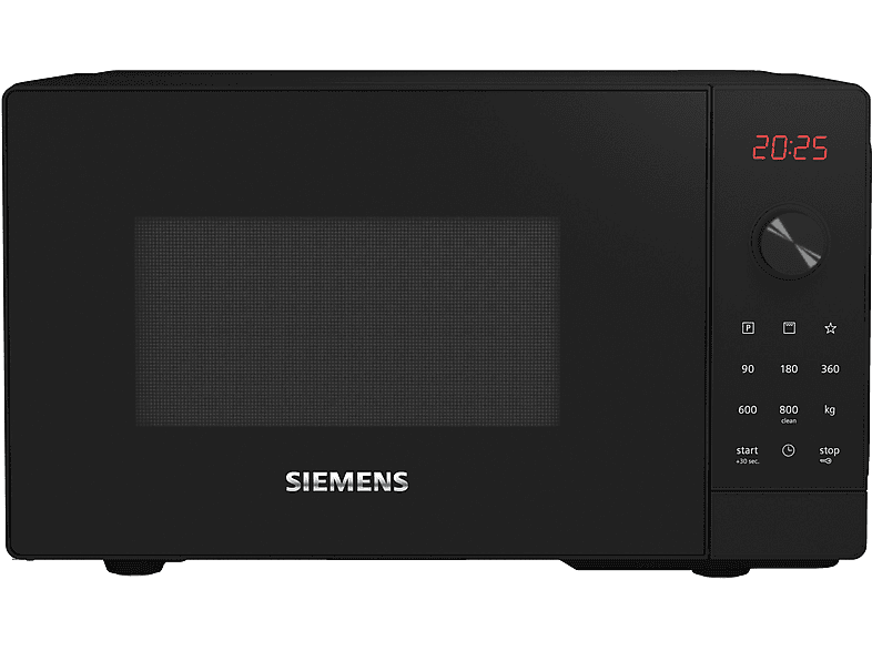 Microondas - SIEMENS FE023LMB2, 800 W, 5 potencia, 20 l, Negro