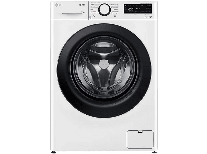 Lavadora carga frontal - LG F2WR5S8S6W, 8 kg, 12 programas, White