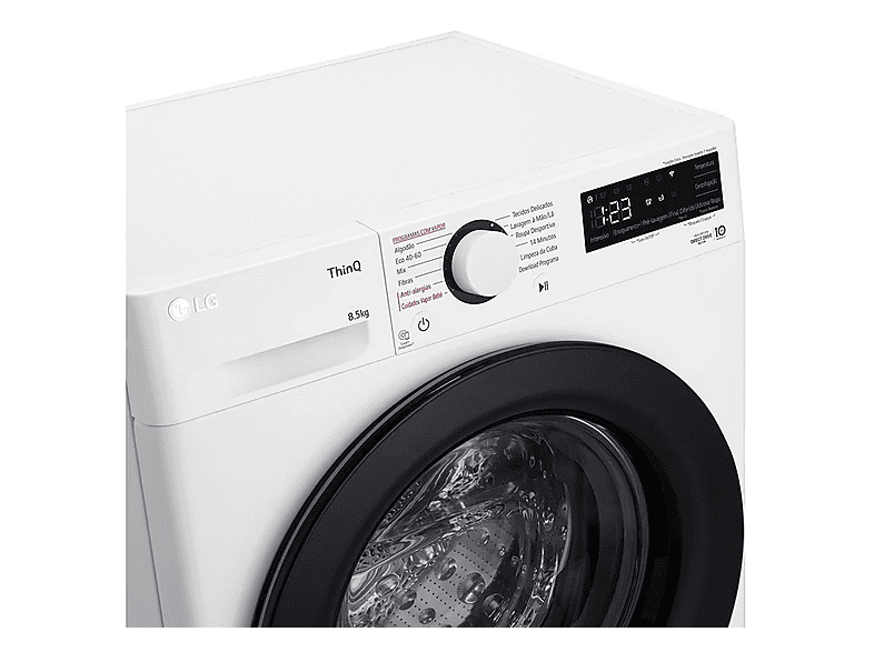 Lavadora carga frontal - LG F2WR5S8S6W, 8 kg, 12 programas, White — foto 3
