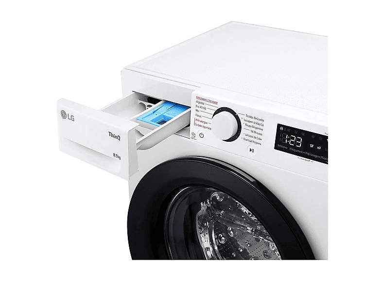 Lavadora carga frontal - LG F2WR5S8S6W, 8 kg, 12 programas, White — foto 5