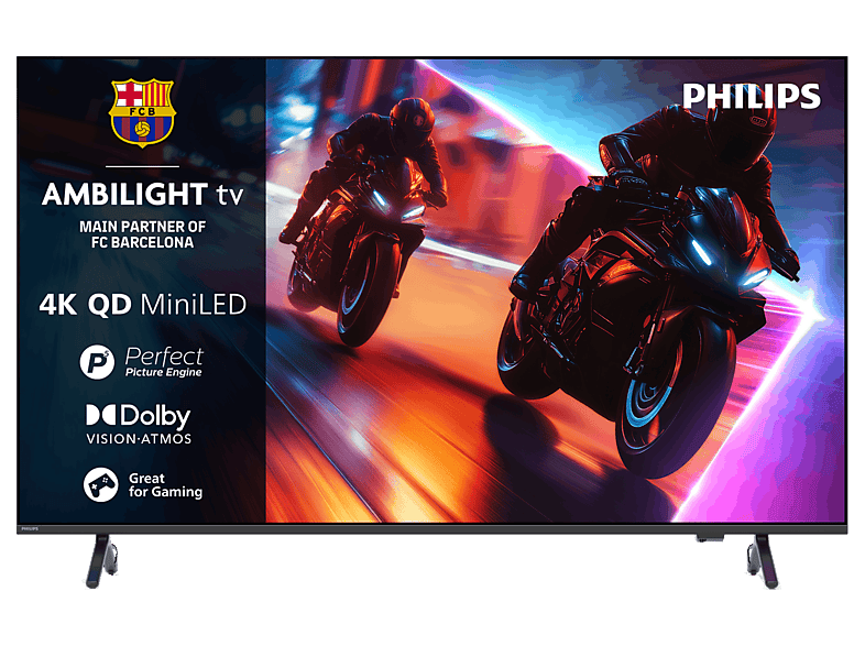 TV Mini LED 75" - Philips Ambilight TV 75MLED920 4K QD MiniLED 189cm 75" Smart TV Dolby Vision y Dolby Atmos Titan OS, Negro — foto 1