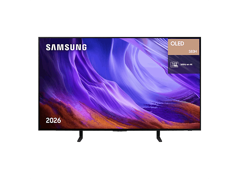 TV OLED 48" - Samsung TQ48S83HAEXXC, OLED 4K, NQ4 AI Gen2 Processor, Smart TV, Tecnología Sin Reflejos, Full AI, Negro
